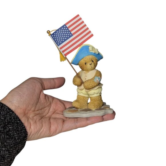 Cherished Teddies Adam Grant Madison Patriotic Parade Three Figurine Set Decor - Picture 3 of 11
